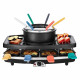 CONTINENTAL EDISON FD12881 Appareil a raclette et fondue 8 personnes - Noir