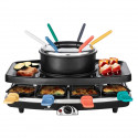 CONTINENTAL EDISON FD12881 Appareil a raclette et fondue 8 personnes - Noir