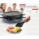 TEFAL RE310401 Colormania Raclette 3 en 1, 8 coupelles, Appareil a raclette grill et crepe, Revetement antiadhésif, bleu acier