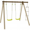 TRIGANO Portique Piki en bois et métal - 1.90 m