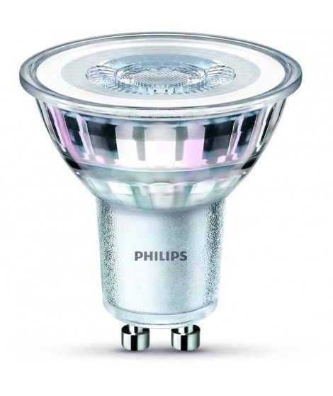 Philips ampoule LED Equivalent 50W GU10, Non dimmable, Verre, Lot de 2