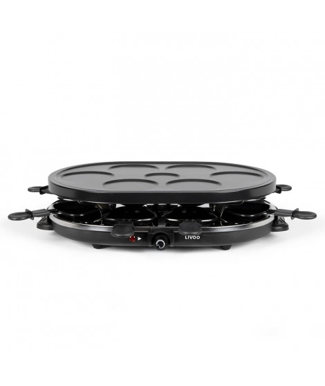 LIVOO DOC188 Appareil a raclette 8 personnes - Noir