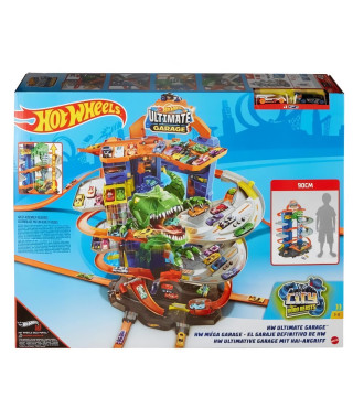 HOT WHEELS City Super Dino Robot Garage