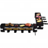 TRIOMPH ETF2114 - 2 appareils a raclettes reliables - 1200W - 8 personnes - 4 plaque de grill - 8 caquelons anti-adhésif