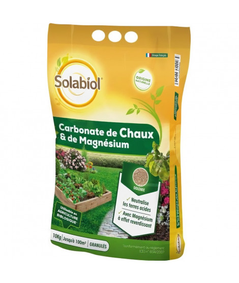 SOLABIOL SOCHAUX10 Carbonate de Chaux Et de Magnésium - 10 Kg