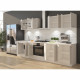 ULTRA Cuisine complete avec meuble four et plan de travail inclus L 300 cm - Blanc brillant