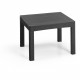 ALLIBERT by KETER - Canap d'angle SanRemo 5 places imitation rotin tressé avec table basse - gris graphite