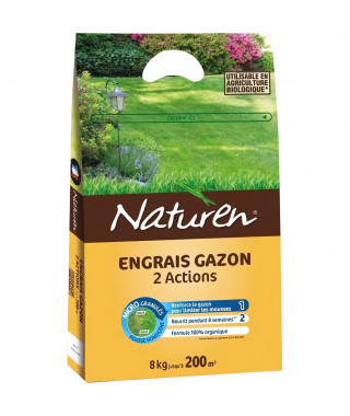 Engrais gazon 2 actions - 7Kg