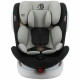 SAFETY BABY - Siege auto isofix Seaty groupe 0/1/2/3 (0-36kg) pivotant a 360° - Dos a la route 0-13 Kg - noir