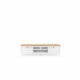 BERGEN Meuble TV 2 tiroirs - Décor chene artisan et blanc - L 160 x P 45 x H 40 cm