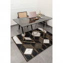 NAZAR Tapis Stampa 2201 marbre 120 x 160 cm - Noir