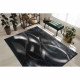 Tapis de salon moderne - Motif vagues - Noir - 100% polyester - 120 x 160 cm - Intérieur - NAZAR