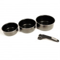 SITRAM Set 3 casseroles tous feux dont induction + pince