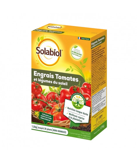 SOLABIOL SOTOMY15 Engrais Tomates Et Légumes Fruits - 1,5 Kg