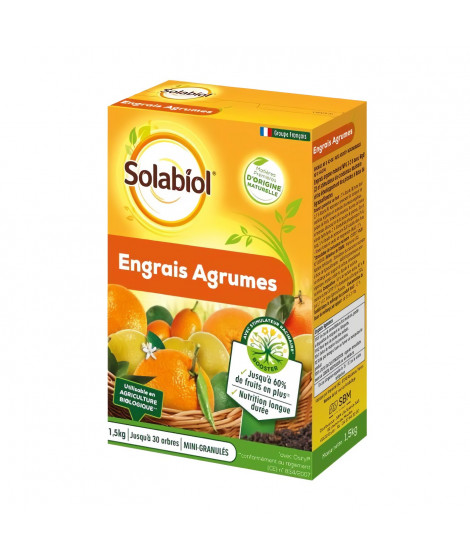 SOLABIOL SOAGY15 Engrais Agrumes - 1,5 Kg