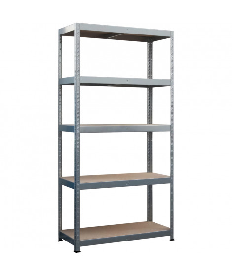 Etagere charges lourdes 5 plateaux - L90 x P40 x H180 cm - 175 kg / plateau