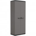 KIS Armoire de rangement Più haute - 68 x 39 x 166 cm - Gris anthracite et noir