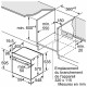 Four électrique encastrable air pulsé 3D+ - Nettoyage Ecoclean - BOSCH - HBA553BV0 - Blanc - 71 L - Classe A