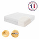 CANDIDE Matelas Pliant 2 Parties Ecru - 60x120  cm