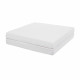 CANDIDE Matelas Pliant 2 Parties Ecru - 60x120  cm