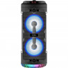 INOVALLEY KA03-N - Enceinte lumineuse Bluetooth - 400 W - Fonction karaoké - Lumieres LED colorées - Port USB