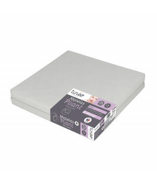 TINEO Matelas pliant 2 parties 60x120x4cm