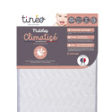 TINÉO - Matelas Climatisé 60x120x10cm, Matelas Bébé, Climatisé, 1 Face Été, 1 Face Hiver, Sans Traitement, Fabriqué En France