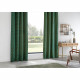 Rideau jacquard Chenille - 140 x 260 cm - Vert