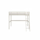 Lit mezzanine enfant - 90 x 190 cm - Pin massif blanchi - Sommier inclus - ERIKA