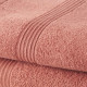 TODAY Lot de 1 Drap de Bain 100% coton 70x30 cm + 1 Serviette de Bain 50x100 cm - Terracotta