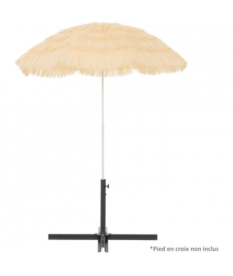 Parasol Hawaii Natural - Arc 160cm - Hauteur : 180cm