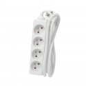 CHACON Bloc multiprise rallonge 4 prises 16A 5m blanc