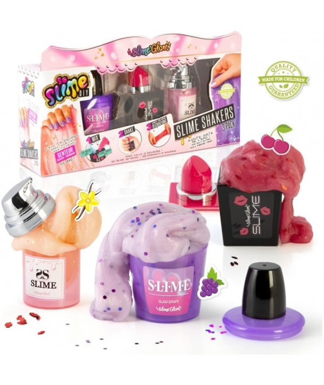 SLIME'GLAM DIY Kit de slime parfumée a créer soi-meme - SSC 089 - Lot de 3 shakers maquillage