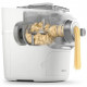 PHILIPS Machine a pâtes HR2660/00, 200W, 100% automatique, 450g en 18min, 6 disques de pâtes, Nettoyage facile, Livre de rece…