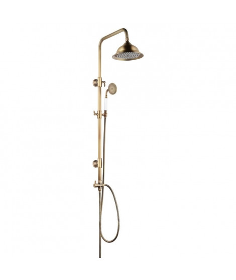 ROUSSEAU Colonne de douche sans robinet Retro vieux bronze