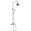 ROUSSEAU Colonne de douche avec robinet mélangeur Retro - Chrome