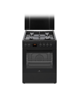 Cuisiniere gaz CONTINENTAL EDISON CECG60FCB1 - 4 feux - L59,8 x P61 xH83cm- Noir