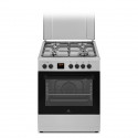 Cuisiniere gaz CONTINENTAL EDISON CECG60FCS1 - 4 feux - L59,8 x P61 xH83cm- Silver