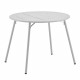 Table de jardin ronde - 90 cm - Acier - Gris