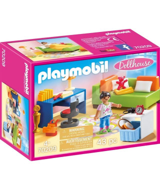 PLAYMOBIL 70209 - Chambre d'enfant avec canapé-lit