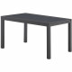 Table de jardin extensible 4 a 10 personnes - 135-270 x 90 x H.75 cm - Aluminium et Plateau en verre - Extension latérale man…