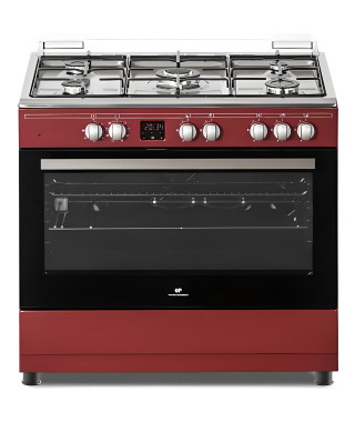 Cuisiniere piano gaz CONTINENTAL EDISON CECP9060BODX - 5 feux - L89,9 x P60,1 xH85cm