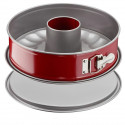 TEFAL Moule a savarin Delibake en acier - Ø 19 cm - Rouge et gris - Avec charniere