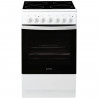 INDESIT IS5V4PHW/E - Cuisiniere, Blanc, Table Vitrocéramique, 50cm, 4 zones de cuisson, Manettes, Four CN, Hydrolyse, 61L