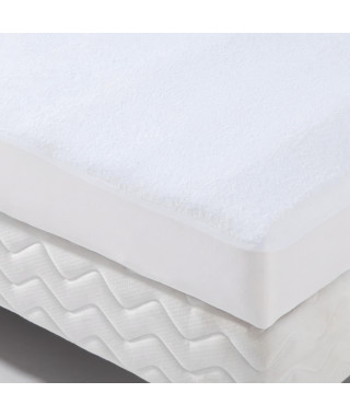 Alese forme housse imperméable Transalese éponge 100% coton - 90 x 200 cm - Blanc