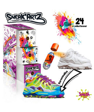 Sneak'Artz Shoebox - 2 Baskets a customiser + accessoires - modele aléatoire