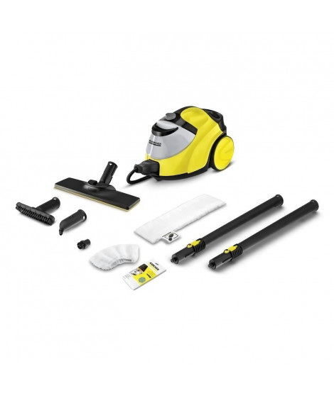 KARCHER SC5 Easy Fix - Nettoyeur Vapeur autonomie illimitée - 2200 w 4.2 bars - Elimine jusqu'a 99.99 % des virus et bactéries