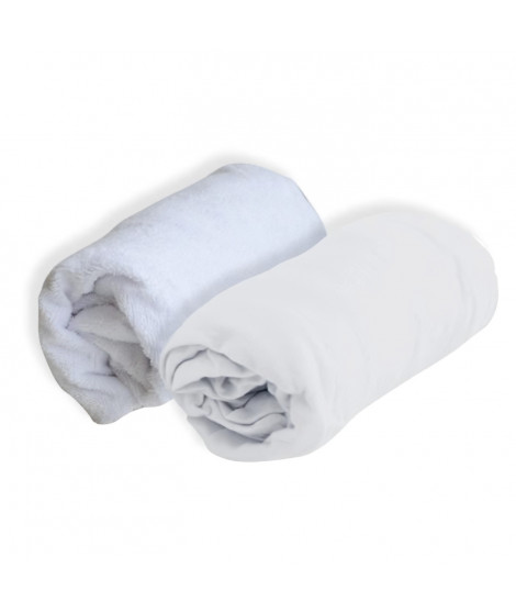 DOUX NID Lot 1 Alese + 1 Drap Housse - 60 X 120 Cm - Blanc