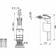 WIRQUIN Mécanisme de WC tirette MX90 + Robinet flotteur latéral F91