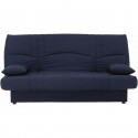 DREAM Banquette clic clac 3 places - Tissu bleu foncé - Slyle contemporain - L 190 x P 92 cm